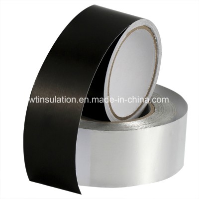 Black Self Adhesive Aluminum Foil Tape Non-Flammable and Waterproof